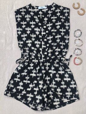 Fair Trade Real Ikat Passion Lilie Charlie Jumpsuit Statement Piece NWT